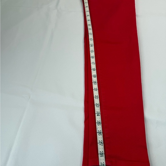 Celebrity Pink Red Skinny Jeans Vibrant Denim - Picture 6 of 9